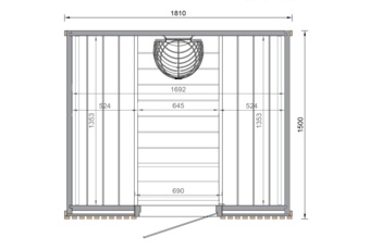 Sauna fińska Leil® Saunas Como 4-osobowa