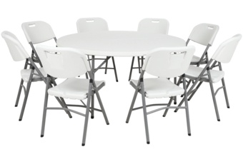 Zestaw mebli cateringowych Ø 150 cm 8+1