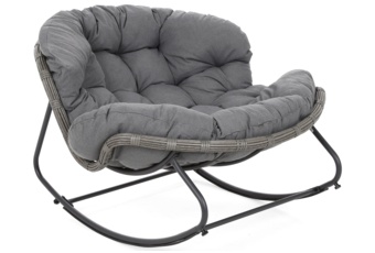 Zestaw foteli technorattanowych Palermo Grey / Grey