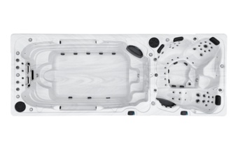 Basen ogrodowy z przeciwprądem i hydromasażem Hanscraft Valhalla 580 x 230 cm - całoroczny - 66 dyszy Basen ogrodowy z przeciwprądem i hydromasażem Hanscraft Valhalla 580 x 230 cm