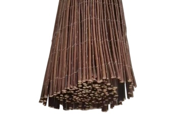 Mata wiklinowa 150 x 300 cm - brązowa - na balkon - na ogrodzenie Mata wiklinowa 150 x 300 cm