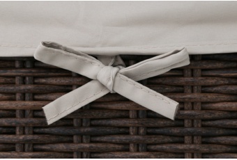 Kosz ogrodowy technorattanowy Michigan Brown Mat / Brown Melange