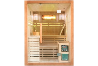 Sauna fińska Nordum Solea R 3-osobowa brązowa
