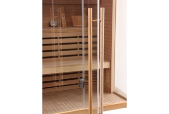 Sauna fińska narożna Nordum Pure One 4-osobowa naturalna