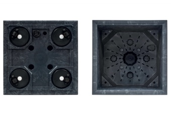 Donica ogrodowa Sierra Square Beton Effect Anthracite 31 l