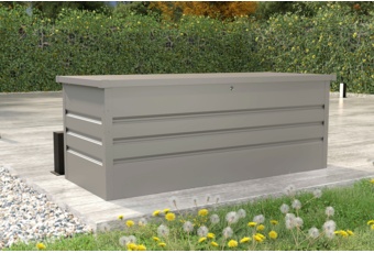 Skrzynia ogrodowa Goteborg XL Silver Grey