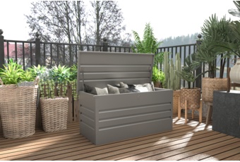 Skrzynia ogrodowa Goteborg Silver Grey