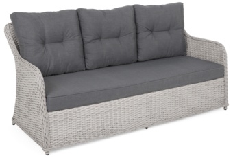 Meble ogrodowe technorattanowe Bergamo White / Grey