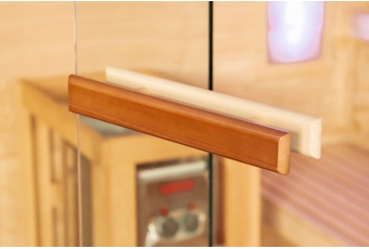 Sauna fińska narożna Nordum Pure 2-osobowa brązowa