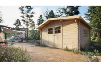 Drewniany domek ogrodowy Megiw Jaskier 452 x 482 cm Domek ogrodowy Megiw Jaskier