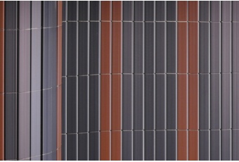 Mata PVC Regular na ogrodzenie 150 x 500 cm szaro-brązowa