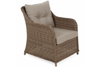 Meble ogrodowe technorattanowe Bergamo Elegant Ginger / Brown Melange - dla 7 osób Meble ogrodowe technorattanowe Bergamo Elegant Ginger / Brown Melange