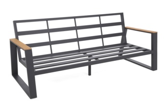 Meble ogrodowe aluminiowe Rimini Dark Grey / Beige Melange