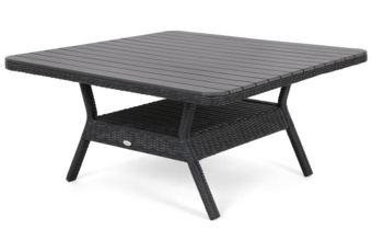 Narożne meble ogrodowe technorattanowe Windsor Grey / Grey Melange - szary - dla 11 osób Narożne meble ogrodowe technorattanowe Windsor Grey / Grey Melange