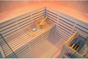 Sauna fińska narożna EA5 z piecem