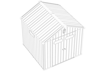 Domek narzędziowy Halmstad 239 x 239 cm Light Grey