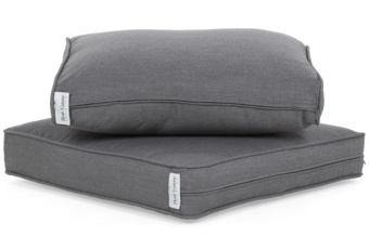 Kosz ogrodowy technorattanowy Michigan White / Grey