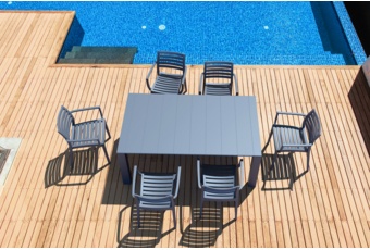 Stół Siesta Vegas 180+40 cm White