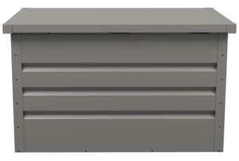 Skrzynia ogrodowa Goteborg Mini Silver Grey - srebrnoszary - metalowa Skrzynia na balkon Goteborg Mini Silver Grey