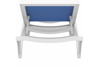 Leżak ogrodowy Siesta Pacific White / Blue