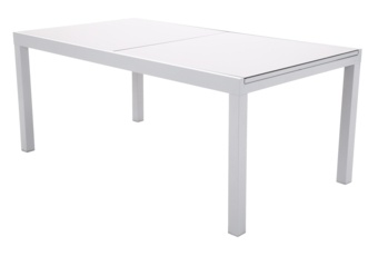 Stół ogrodowy aluminiowy rozkładany Ontario 180+60 Silver / Black