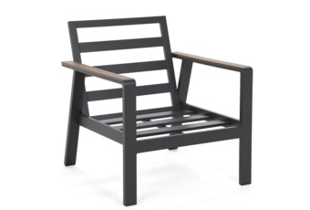 Narożne meble aluminiowe Turyn Dark Grey / Grey Melange