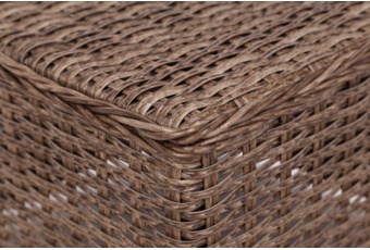 Meble ogrodowe technorattanowe Bergamo Elegant Ginger / Brown Melange - dla 7 osób Meble ogrodowe technorattanowe Bergamo Elegant Ginger / Brown Melange