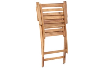 Meble ogrodowe drewniane Oregon 200 cm Black / Teak + Akacja Cross 8+1 - dla 8 osób - składane krzesła Meble ogrodowe drewniane Oregon 200 cm Black / Teak + Akacja Cross 8+1