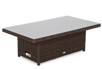 Meble ogrodowe technorattanowe Memfis Brown Mat / Brown Melange