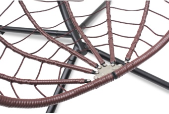 Fotel wiszący kokon Lugo Black / Brown