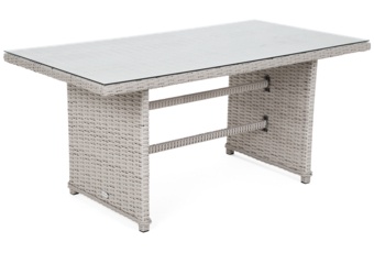 Meble ogrodowe technorattanowe Bergamo White / Grey