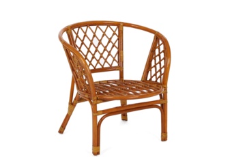 Meble ogrodowe rattanowe Bahama Orange / Latte 3+1 - dla 4 osób - naturalny materiał Meble ogrodowe rattanowe Bahama Orange / Latte 3+1