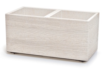Donica ogrodowa Madera Case Eco Wood Eco White 26 l