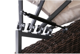 Kosz ogrodowy technorattanowy Michigan Brown Mat / Brown Melange