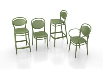 Krzesło Siesta Marcel Olive Green