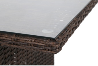 Meble ogrodowe technorattanowe Bergamo Brown Mat / Brown Melange