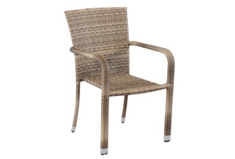 Krzesło ogrodowe technorattanowe Aranda Grey