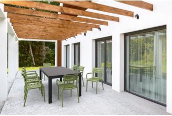 Krzesło Siesta Paris oliwkowe Krzesło Siesta Paris Olive Green