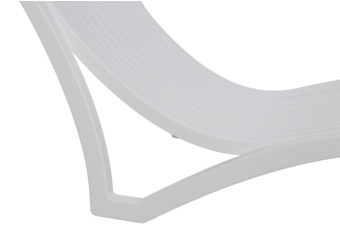 Leżak ogrodowy Portland White