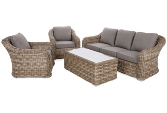 Meble ogrodowe technorattanowe Foggia Beige / Beige Melange