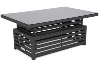 Narożne meble ogrodowe aluminiowe Neapol Comfort Grey / Grey Melange