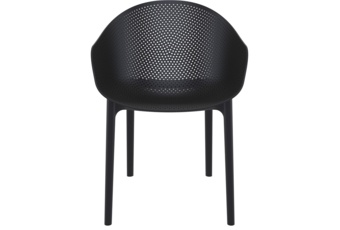 Krzesło Siesta Sky czarne na taras i balkon Krzesło Siesta Sky Black