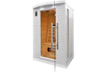 Sauna infrared DH2 White z koloroterapią - biała - dla 2 osób Sauna infrared DH2 White z koloroterapią