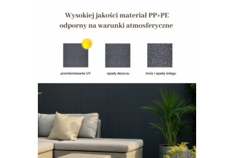 Mata wzmocniona PP+PE na ogrodzenie 1,5 x 25 m jasnobrązowa - na balkon - na płot Mata wzmocniona PP+PE na ogrodzenie 1,5 x 25 m jasnobrązowa