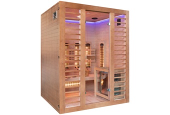 Sauna combi SW4 - dla 4 osób - fińska i infrared - brązowa Sauna combi SW4