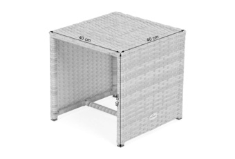 Stolik technorattanowy Bora Bora Beige