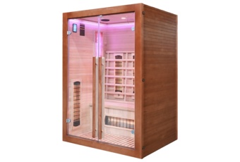 Sauna infrared Nordum Solea X 3-osobowa WiFi brązowa