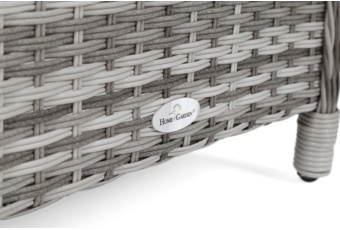 Meble ogrodowe technorattanowe Sofia jasnoszare dwuosobowe Meble ogrodowe technorattanowe Sofia Light Grey / Grey Melange