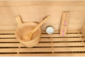 Sauna fińska Nordum Basic 2-osobowa brązowa