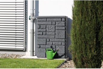 Zbiornik na deszczówkę MPI Maurano 300 l czarny granit